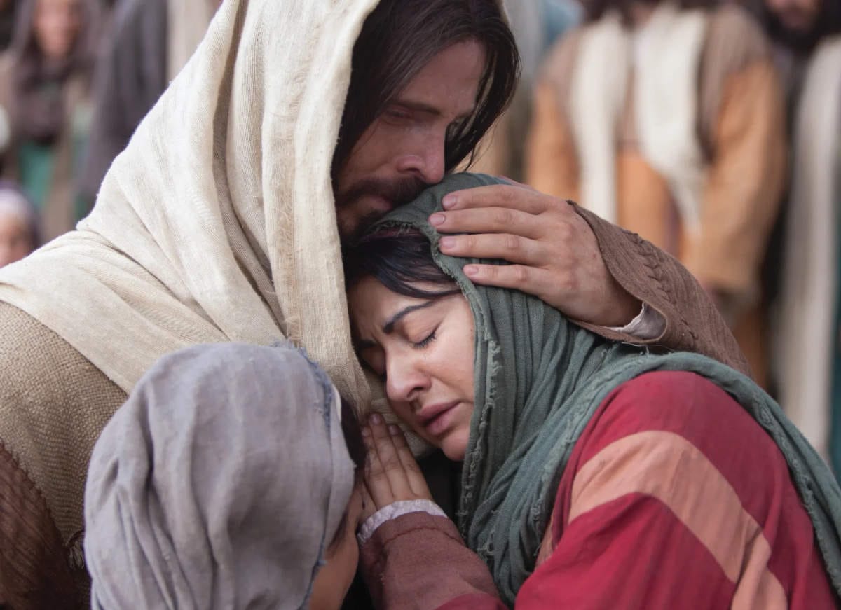 Dieu dans les larmes